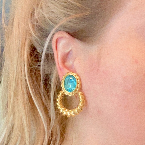 Givenchy Couture Topaz Doorknocker Clip-Ons - Picture 5 of 5